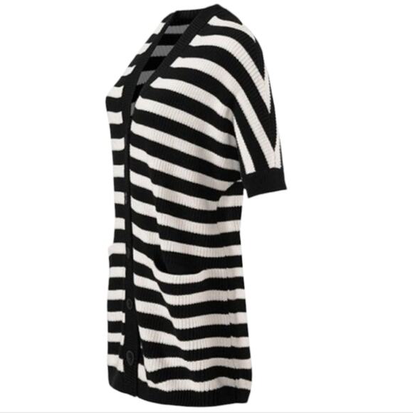 Cabi Whistle Knit Striped Cardigan Small - Picture 3 of 11
